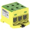 Złączka szynowa 3-torowa Al/Cu 6-95mm2 490A 1500V na TH35 żółto-zielony OTL95-3 MOREK