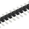 Pin header, 11 pole, pitch 2.54 mm, straight, black, 10080365