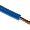 Przewód montażowy 0,75 mm2 Niebieski RS PRO PVC 18 AWG 500 V dł. 100m 24/0,2 mm +70°C BS 6004, BS EN 50525-2-31,
