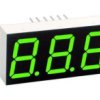 Wyświetlacz LED 7 segmentowy 0.56'' 14.2mm, 4 znaki, zielony ultra-green, WA