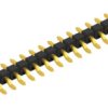 Pin header, 18 pole, pitch 2.54 mm, straight, black, 10080384
