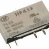 Przekaźnik; elektromagnetyczny miniaturowy; HF41F-024-ZS; 24V; DC; 1 styk przełączny; 6A; 250V AC; 6A; 30V DC; do druku (PCB); d
