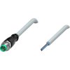 Sensor actuator cable, M8-cable plug, straight to open end, 3 pole, 5 m, PUR, gray, 4 A, 112041