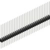Pin header, 30 pole, pitch 1.27 mm, straight, black, 10060813