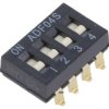 Przełącznik Dip-Switch Ilość Sekcji: 4 On-Off -0,025A 24Vdc 1-1825059-3