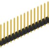 Pin header, 15 pole, pitch 2.54 mm, straight, black, 10054263
