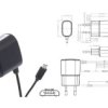 Pos05100a-Mu Zasilacz Adapter 5W 5V 1A, Wtyk Microusb, Czarny