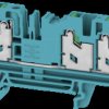 2874850000 Feed-through terminal block S3C SNAP IN, 4 mm², blue