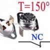 Termostat bimetaliczny 16A 250VAC 150°C pionowy NC