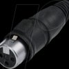RCX3F-Z-000-1 XLR cable socket 3-pin, IP65, chrome-plated housing