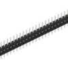 Pin header, 30 pole, pitch 2 mm, straight, black, SLY504030Z