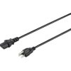 Sygonix SY-5042706 Cable 2 m C13/C14 black for Appliances