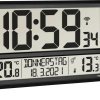 TFA Dostmann 60.4521.01 Sterowany radiowo Zegar ścienny 360 mm x 28 mm x 235 mm czarny duży wyświetlacz