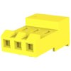 Socket housing, 3 pole, pitch 3.96 mm, straight, yellow, 3-640427-3