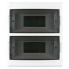 Rozdzielnica podtynkowa S-18 (N+PE) 2x9 modułów IP40 240x276x100mm drzwi transparentne dymne NEKU