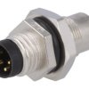 Złącze wielostykowe przemysłowe 4-pinowe M8, panelowe Wtyczka Amphenol Industrial