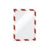 Durable 4944132 Duraframe Security A4 Red White Magnetic Frame 238X324mm 2Pc