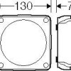 Hensel 62000343 Skrzynka rozdzielcza 62000343, IP66, 130.00 mm x 130.00 mm x 77.00 mm, 1 szt.