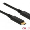 85529 Delock cable USB 3.1 Gen 2 C male > C male 5A 0.5 m