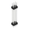 Pin header, 6 pole, pitch 2.54 mm, straight, black, SL 6 285 6 Z