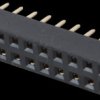 2x 10-pin socket terminal strip, straight, RM 2.54