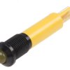 Lampka kontrolna do montażu panelowego 12V dc, Żółta 8mm LED Końcówka lutownicza RS PRO
