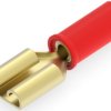 Insulated flat plug sleeve, 6.35 x 0.81 mm, 0.26 to 0.96 mm², AWG 22 to 18, brass, tin-plated, red, 55675-2