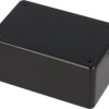 ABS enclosure, (L x W x H) 85 x 56 x 39 mm, black (RAL 9005), IP54, 1591RLBK