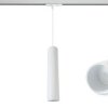 Lampa Szynowa Wisząca 30Cm Na Gu10 Biała Jednofazowa