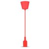 VT-7228 Lampa wisząca trzonek: E27 czerwony 3480 V-TAC