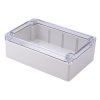 1554H2GYCL Hammond Grey PC Watertight Enclosure with Clear Lid 180 x 120 x 60.5mm