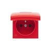 SIMON 54 Pokrywa gniazda do wersji IP44 z przesłonami antybakteryjny czerwony DGZ1BUZP/AB22 KONTAKT SIMON