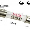 6A bezpiecznik super szybki ceramik 6,3x32mm