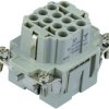 Socket contact insert, H-B 6, 10 pole, unequipped, crimp connection, T2050102201-000