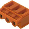 PCB terminal, 2 pole, pitch 7.62 mm, AWG 26-10, 20 A, screw connection, orange, 1753890000