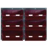 Topstore TC6 Wall Mounted Louvred Panel Kits 2 x TP2 & 6 x TC6 - Red
