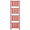 PA cable maker, inscribable, (W x H) 40 x 9 mm, max. bundle Ø 40 mm, red, 1248780000