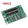 10SZT BMS 3S 40A 18650 Płytka Ochrony Ładowarki Akumulatorów Litowo-jonowych 11.1V 12.6V PCB do Wiertarki z Balansowaniem