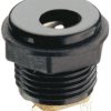 DC panel socket, pin Ø 1.95 mm, hole Ø 6.3 mm, black, NEB/J 21 C