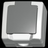1078.5600.5 Surface-mounted wet room earthed switch, one-way