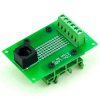 CZH-LABS RJ11/RJ12 6P6C Interface Module with Simple DIN Rail Mounting feet,Vertical Jack