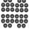 NOGA-P-M2/100 Nóżka plastikowa, przykręcana mała - średnica 14mm; wysokość 5mm - czarna - opakowanie 100 sztuk