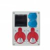 Rozdzielnica R-BOX 240 4S 2x32A/5P 2x250V puste okno, b/R IP44 B.1703