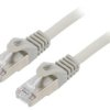 Patch cord S/FTP, Cat 6a, RJ45 wtyk z obu stron, linka, Cu, 0,5m PP6A-LSZHCU-0.5M