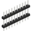 Pin header, 10 pole, pitch 2 mm, straight, black, SLY507510Z