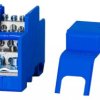 Blok rozdzielczy jednobiegunowy 160A - niebieski