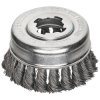 Lessmann 483.21X X-Lock Steel Knot Cup Brush 85mm Non Spark