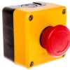 Kaseta sterownicza czarno-żółta, stop bezpieczeństwa, ryglowany 40 mm 1R z przyciskiem bezpieczeństwa T0-P1EC400E40
