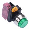 YW4L-A2E01Q4G Green 24V illuminated 22mm Metal Bezel Maintained Push Button Switch NC IP65 IDEC