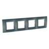 UNICA TOP Ramka 4 poczwórna pozioma grafit MGU6.008.12 SCHNEIDER ELECTRIC